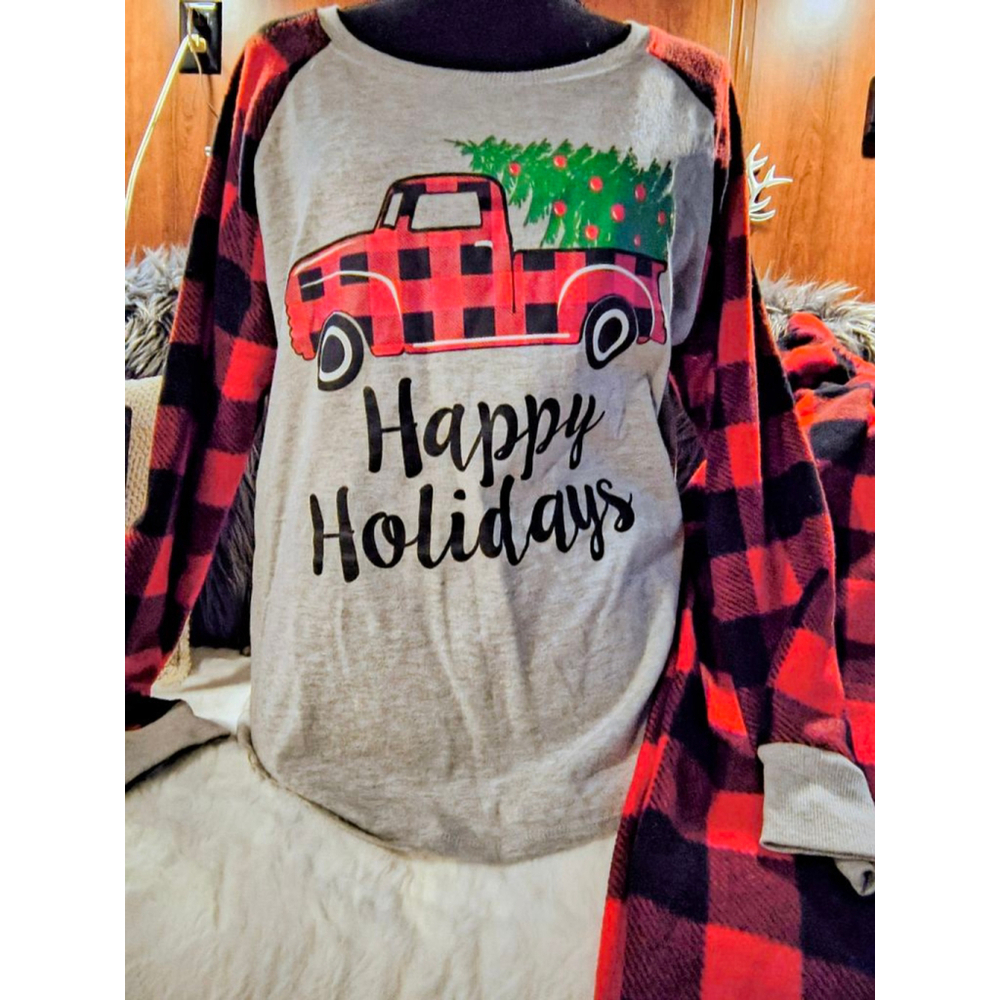 Red Plaid Pajamas Women's XL - Picture 3 of 6